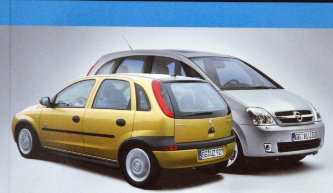 "Opel Corsa i Meriva, Corsa od 2000 do 2006, Meriva od