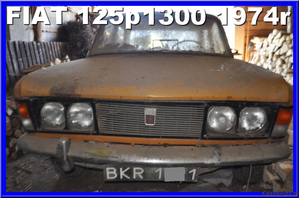 Sprzedam lub zlecę remont Fiat 125 (1974r.) KlassikAuto.pl