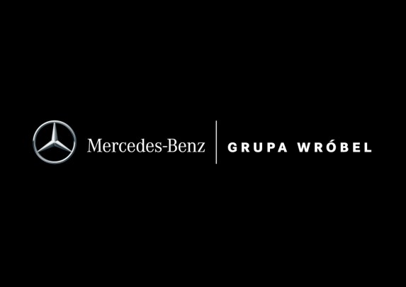 Mercedes-Benz Grupa Wróbel - Logo Horizontal - 4C - Negative