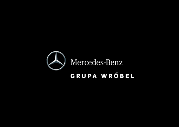 Mercedes-Benz Grupa Wróbel - Logo Vertical - 4C - Negative wBg