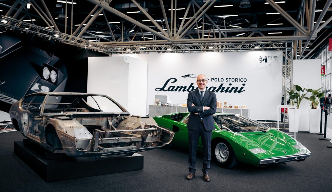 Automobili Lamborghini’s first official participation at the classic exhibition with two icons displayed on the Polo Storico stand