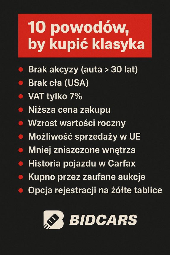 infografika 10 powodów by kupić klasyka 