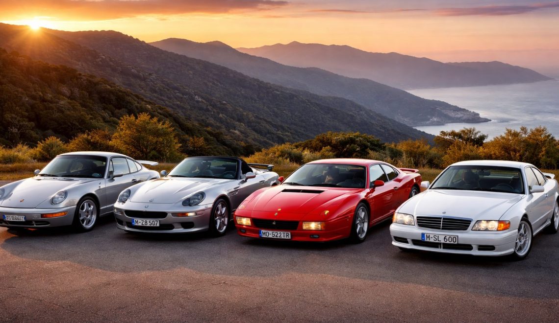 Ikony lat 90. – Porsche 911 Turbo, BMW Z8, Ferrari 512 TR i Mercedes SL R129 AMG